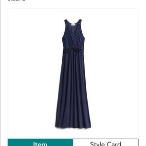 STITCH FIX NWT MAXI DRESS gabbiey crochet back knit maternity maxi dress SZ L